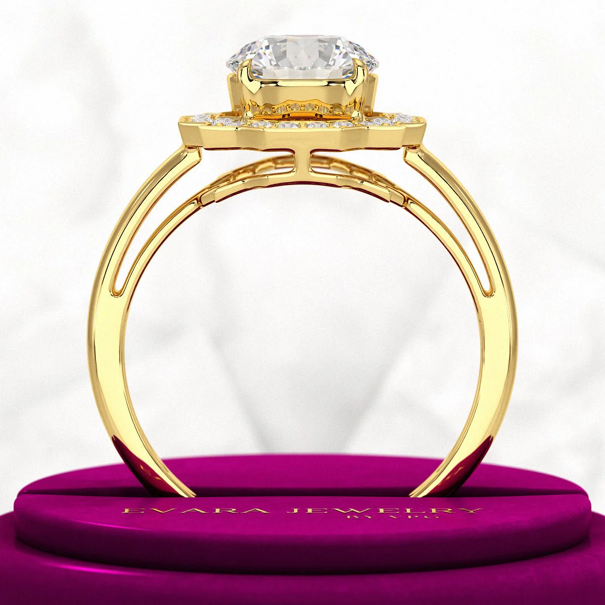 1.50 Carat Round Cut Art Deco Engagement Ring - Image 6